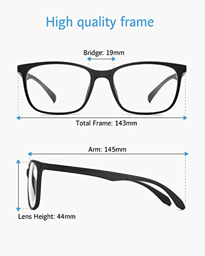 Black Lightweight Eyeglasses - Image 6
