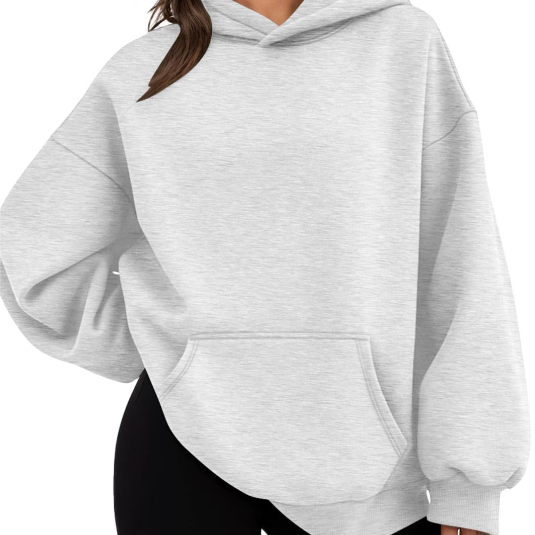 Grey Pullover Hoodie